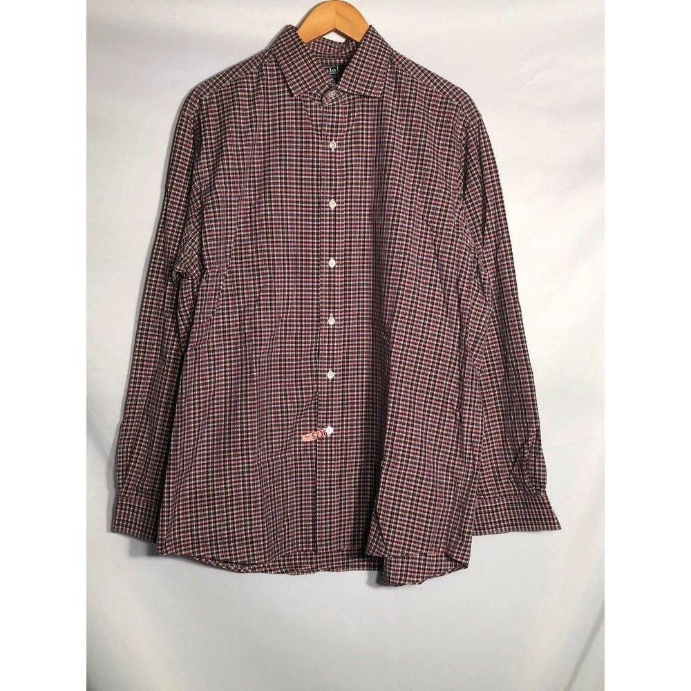 Polo Ralph Lauren‎ Westerton Shirt Mens L Vintage Fine Two-Ply 100's Pink Plaid